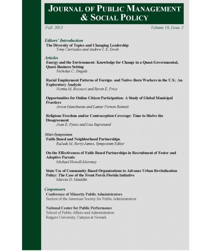 Journal of Public Management and Social Policy